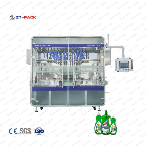 304 máquina de engarrafamento totalmente automático de aço inoxidável do emoliente 1-5L da lavanderia