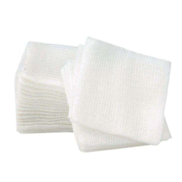 Multi-Purpose Sterile Square Gauze Pads for Wound Care and Dressing, Soft and Absorbent