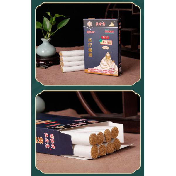 Chinese Herbal Medicine Pure Moxa Stick Smokeless and Natural for Moxibustion Therapy