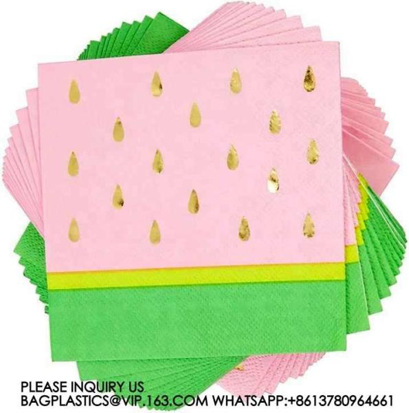Fruit Party Decoration Tableware Disposable Paper Plate Set Fruit Punch Theme Party Supplies