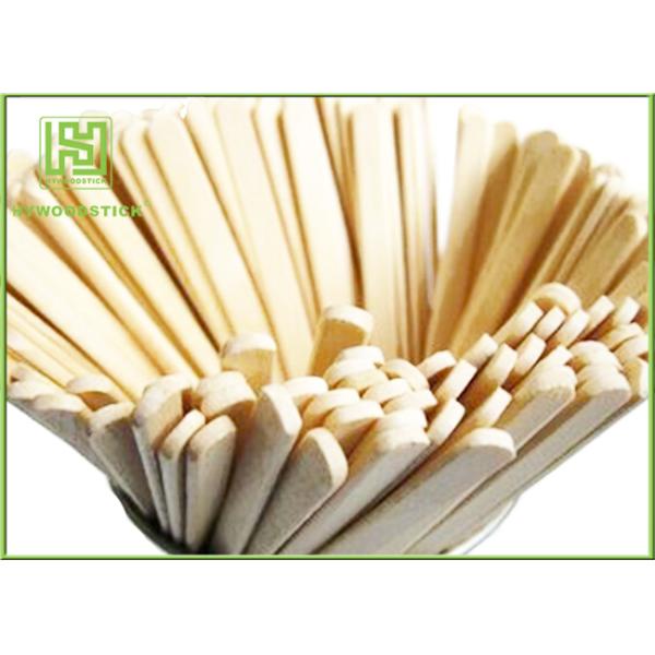 Natural Wood Sticks Disposable Ice Cream Spoons With Logo Engraved