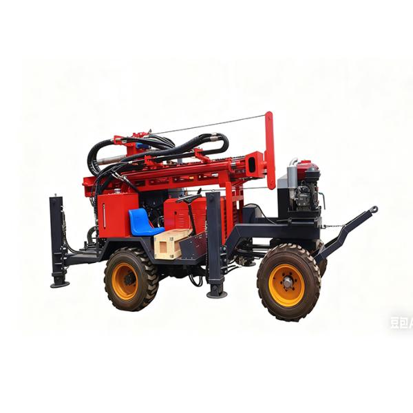 100/200/300M Water Well Tractor Mounted Drilling Machine To Africa