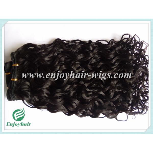 Malaysian 5A virgin remy hair weave ,natural color(can be dye) curly 10''-26''