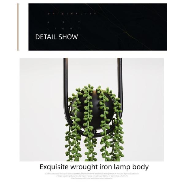 Nordic Vintage Plant Chandelier Iron Art Personality Creative Aisle Restaurant Cafe Bar Chandelier