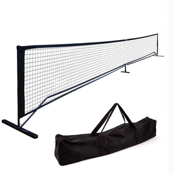 Square Hole 22FT 36IN Portable Pickleball Net Set For Beginners Training