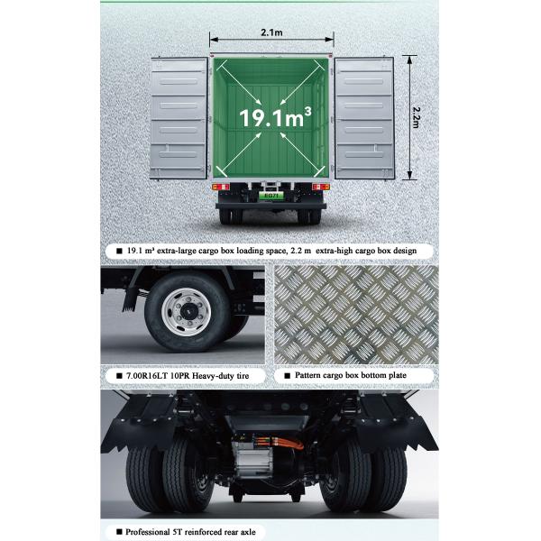 2024 RuiChi Box Cargo Trucks 88.02kWh EG71 Electric Light Duty Truck