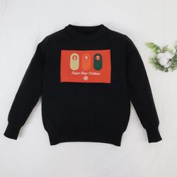 Factory Directly Sale Fall Winter Toddler Kids Children Baby Boy Girl's Unique Design Crew Neck Knitted Pullover Sweater Top