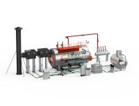 Customization Waste Oil Burner Steam Boiler 1.5ton For Garment Industry