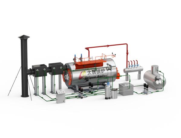 Customization Waste Oil Burner Steam Boiler 1.5ton For Garment Industry
