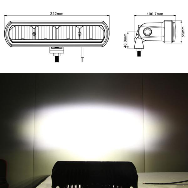 8 Inch 40W Slim Led Bar Off road Light For Car 12V 24V Wrangler jk ATV SUV Truck Motorcycle Flood Beams Barra 4x4 Driver