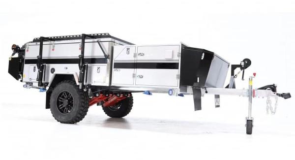 Off Road Trailer Caravan With Outdoor Kitchen External With Complete Electrical System