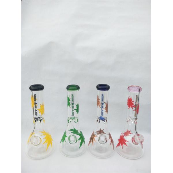 8 Inch Glass Beaker 5mm Thick Down Stem Glass Pipe 18mm Female Oil Rigs