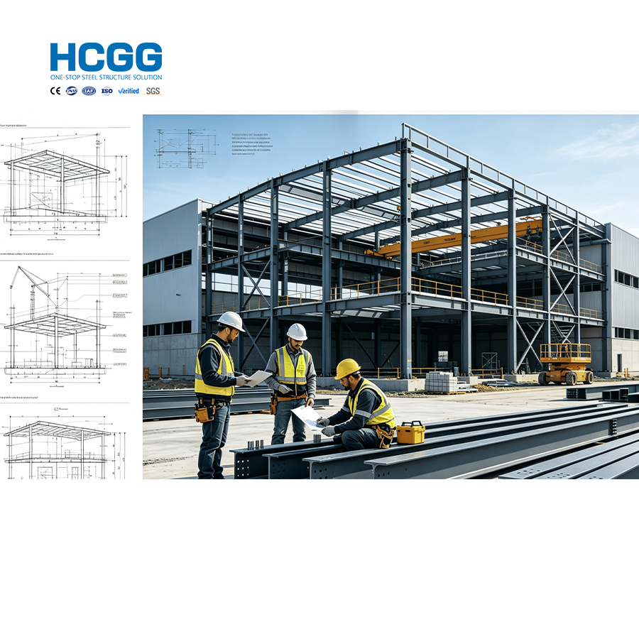  Corrosion Resistant Pre-engineered Heavy Duty Factory Frame Steel Structure Manufacturing Plant Industrial Steel Workshop Construction