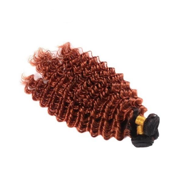 #T1B/Ginger Deep Wave Remy Human Hair Bundles Sew In Weave Bundles Brazilian Bundle Deals