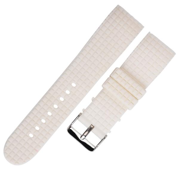13 faixa de relógio do silicone das cores 24mm, correia de relógio gravada extremidade curvada