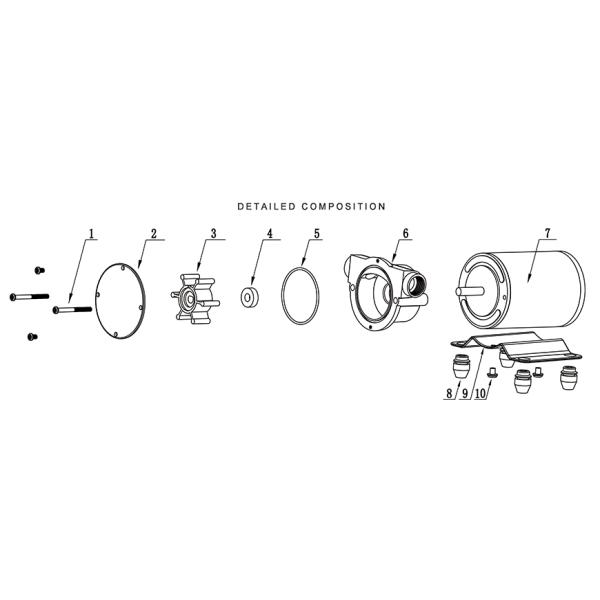 FLOWBACK Flexible Bronze DC Impeller Pump KIP-3200