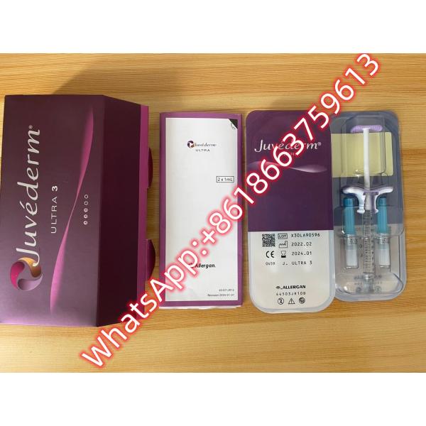 Hyaluronic кисловочный дермальный заполнитель Juvederm ультра 3 губы стороны