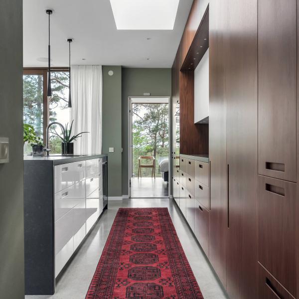 Complete Modern Kitchen Matt Small  Wood Cabinet Handless