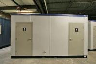 Banheiro modular pré-fabricado pequeno dos toaletes para o painel de sanduíche púbico do plutônio