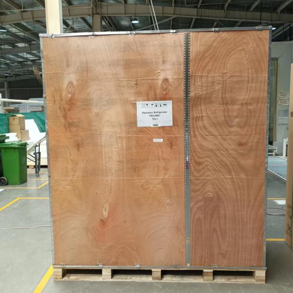 Refrigerador médico de aço inoxidável de aquecimento de 304 farmácias das portas de vidro usado no laboratório do hospital