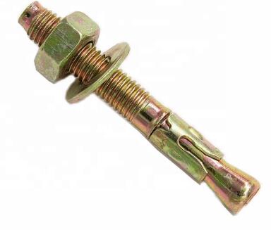 Anchor Series Zinc Alloy Galvanized Hex Bolts Single Metal Frame M12x30 Size