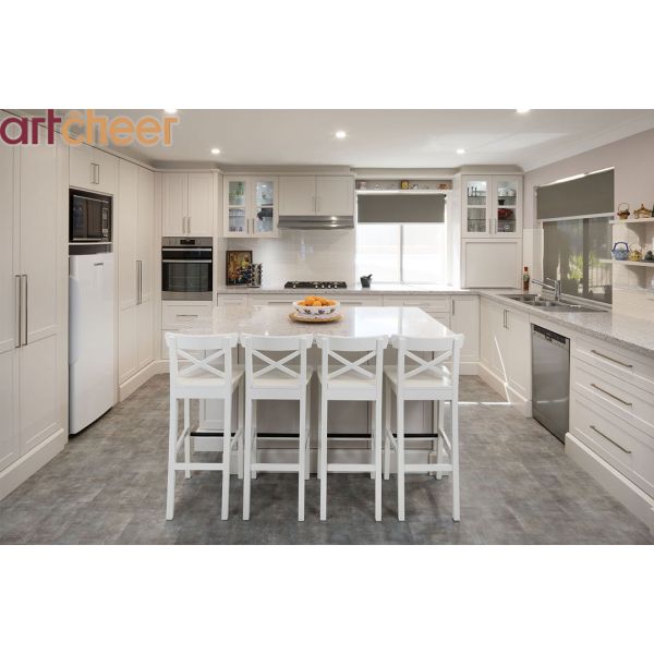 Oak Painted and White Kitchen Shaker Cabinets Create Elegant Spaces with Warmth and Versatility