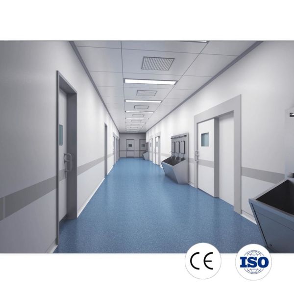 Modular Hardwall Cleanroom Enclosure System with Anti-Static ESD Flooring for