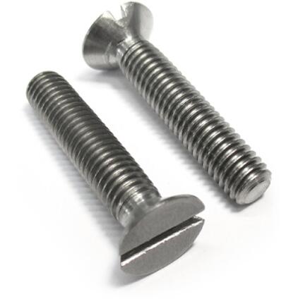 Slotted Countersunk Head Screws Titanium M2 - M10 Stainless Steel DIN963