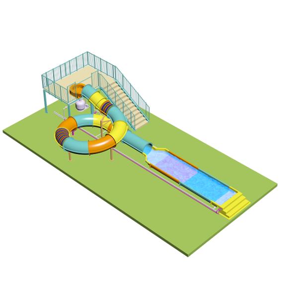 Детские ближайшие горки водные горки для аквапарка из стекловолокна
