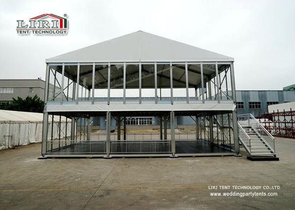 Fire Proof Large Wedding Tents , Roof Cube Tent Aluminum Frame
