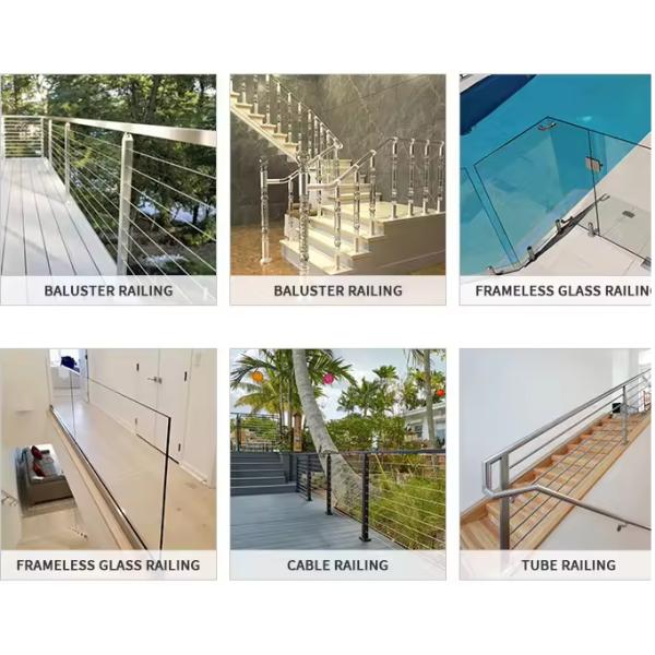 U Channel Glass Profile Frameless Glass Panel Aluminum Glass Railing Base