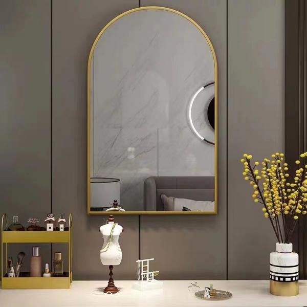 Aluminum Mirror Frame 13.5cm/28cm/38cm/40cm Gold/Black/Silver with Metal Alloy Lines