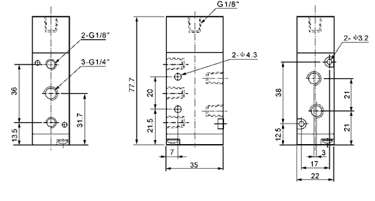 Tipo válvula de control neumático neumática de 4A210 M5~G1/2 de Airtac”