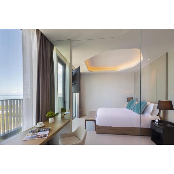 Гостиница квартиры для долгосрочной оставаясь одиночной облицовки дуба квартиры обшивает панелями комнату Bedroom+Living