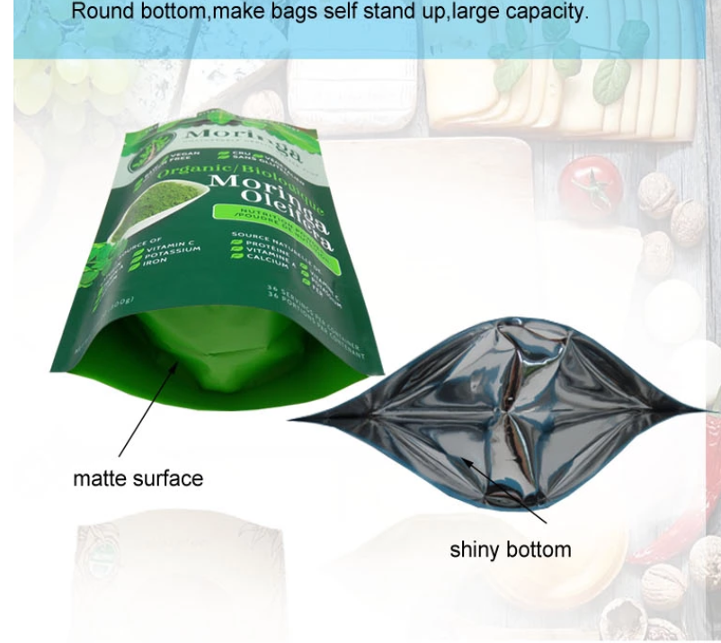 Stand Up Pet Food Bags With Resealable Zipper