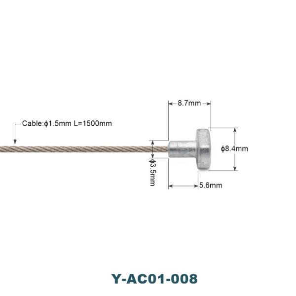 T Bolt End Steel Wire Rope Sling For Construction And Home Decoration