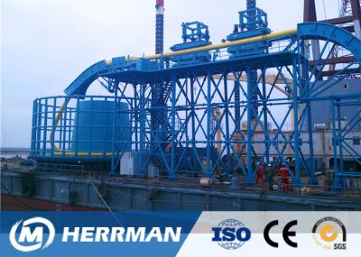 A linha de produção flexível submarina plataforma giratória da tubulação do cabo pega o suporte