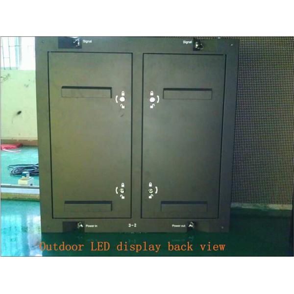 quadro de avisos impermeável exterior da exposição da propaganda do diodo emissor de luz do armário do ferro 960*960 do passo de 10mm