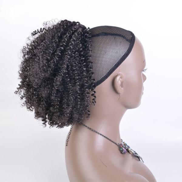 Longest Hair Ratio 50% Synthetic Hair Braided Chignon for Rubber Band Attachment