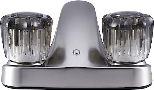Lightweight Acrylic RV Bathroom Faucet Brushed Nickel Bathroom Taps
