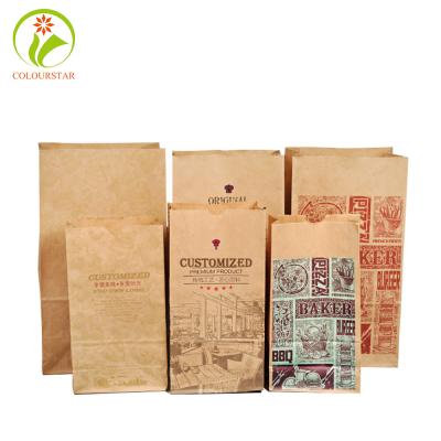 Flexo imprimant la nourriture excentrée de boulangerie met en sac Brown 300gsm Artpaper