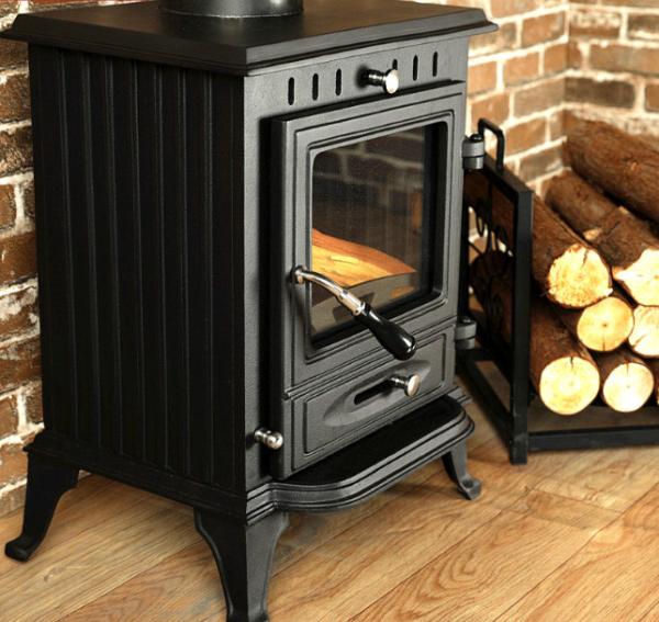 Cast Iron Fireplace, Small Real Fire, Wood Burning For Heating, American Independent Villa, Home Stay, Wood Burning