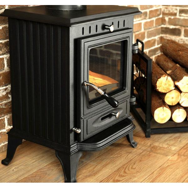Cast Iron Fireplace, Small Real Fire, Wood Burning For Heating, American Independent Villa, Home Stay, Wood Burning