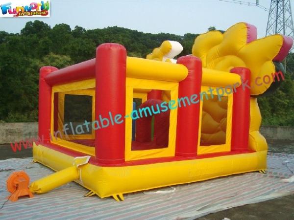 Castelos Bouncy comerciais de Mickey Mouse, casa inflável do salto com encerado do PVC