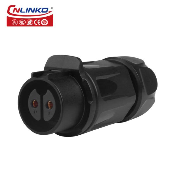Cnlinko LP20 Series 2 Pole Locking Screw Type LP-20-2 Pin Wiring Screw Plastic Circular Waterproof Aviation Plug Connector