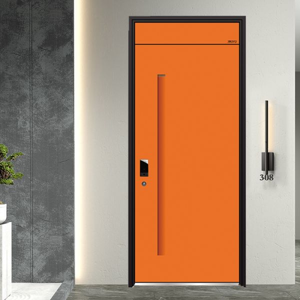 Home Office Modern Steel Security Door Soundproof Invisible Hinge Custom Color
