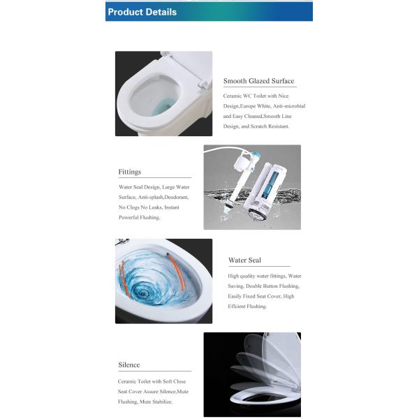 520mm разделение притока стороны ловушки p туалета 2 частей повешенное стеной с цистерной с водой