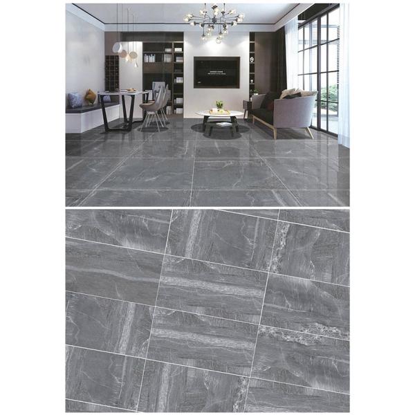 Hotel Building Stone Ceramic Tiles Grey Color For Modern Commercial Space