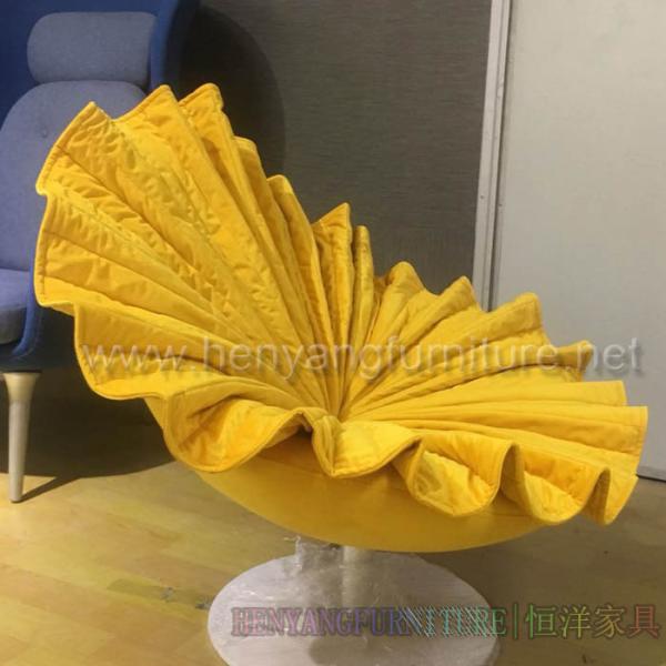 High replica Colorful bloom easy chair flower shape chair bloom lounge chair in fabric modern calssic lougne chair