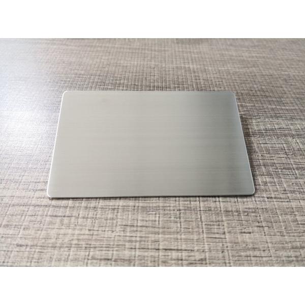 De aço inoxidável do cartão do metal RFID de NFC N-tage213 escovado para a entrada